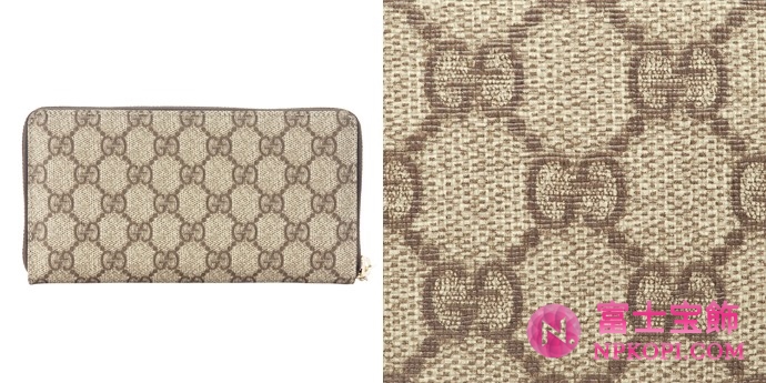 GUCCI/グッチ 2012年春夏GG PIERCEコーティングGG柄Gディテールラウンドファスナー長財布 212110 FN0AG 9768 